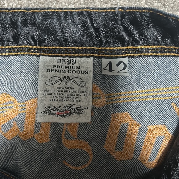 Vintage Blac Label “Too Fast To Live” Embroidered Jeans - Picture 4 of 4